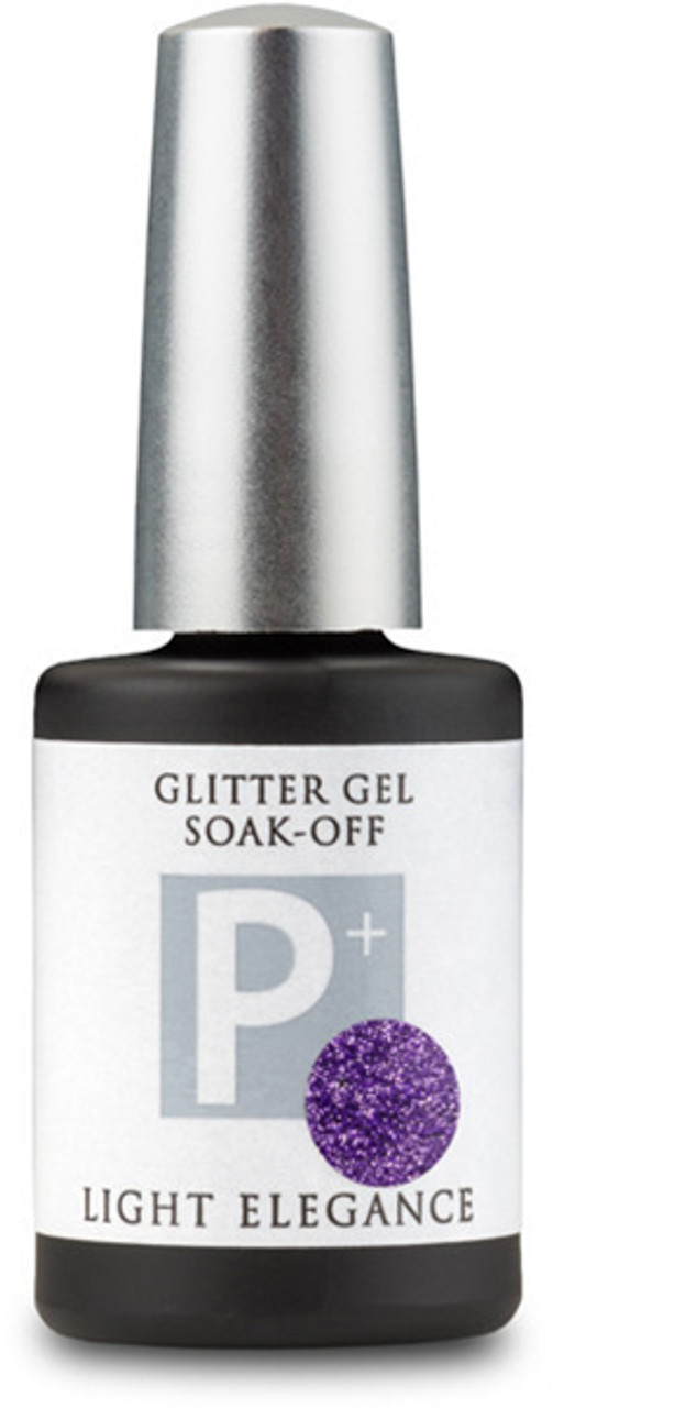 Light Elegance P+ Glitter Gel Polish Violet - 11.8 ml