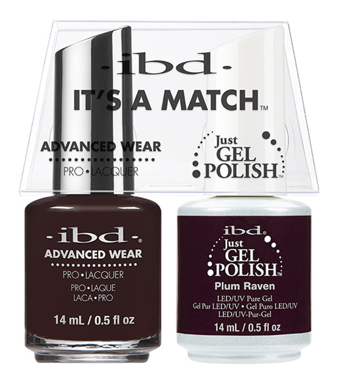 ibd It's A Match Advanced Wear Duo Plum Raven - 14 mL/ .5 oz