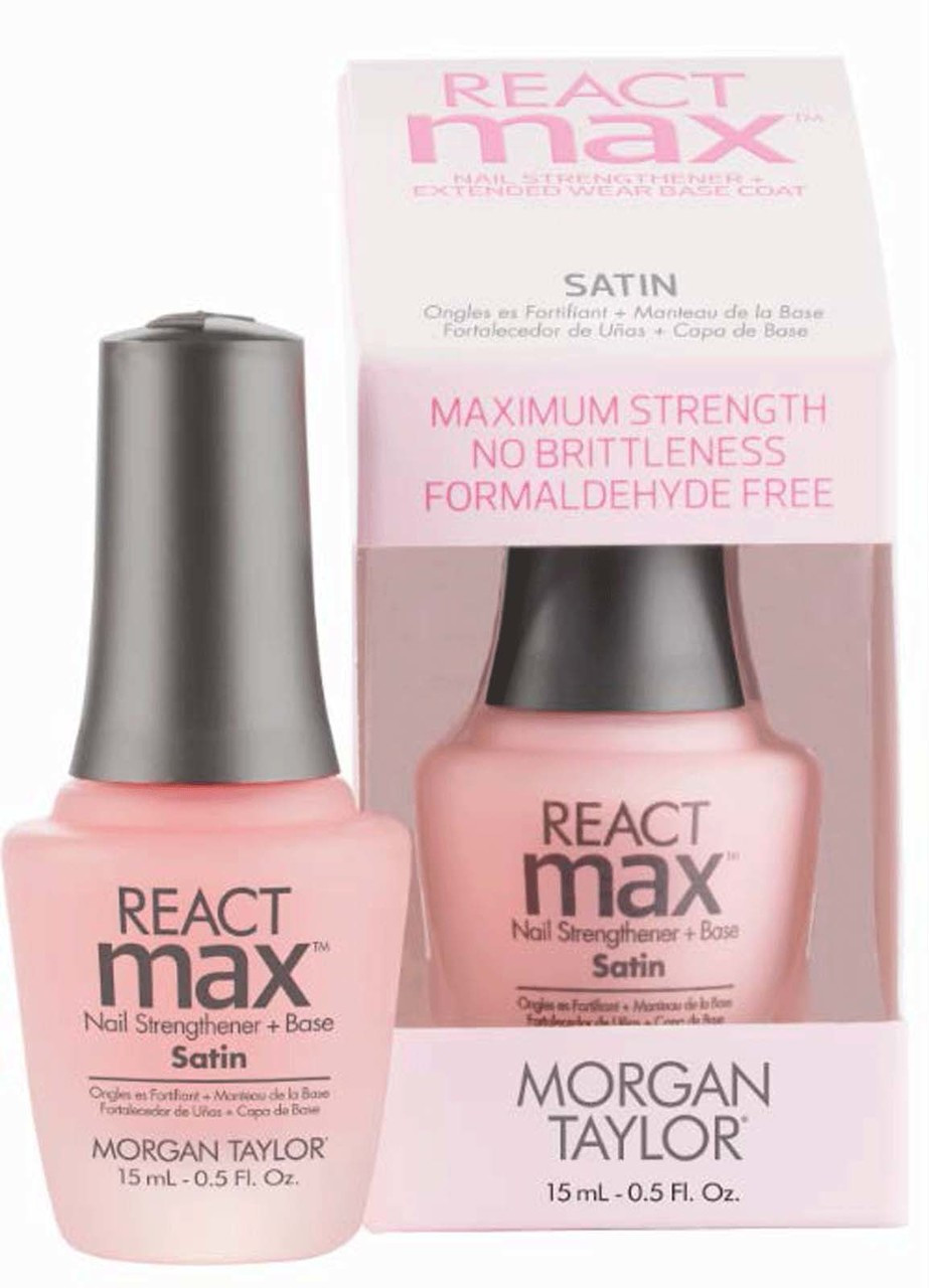 Morgan Taylor REACTmax Satin Nail Strengthener Base Coat - .5 oz