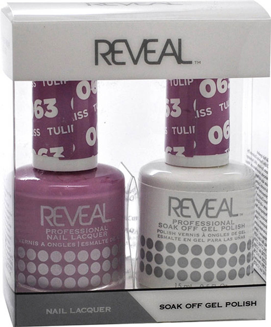 Reveal Gel Polish & Nail Lacquer Matching Duo - TULIP BLISS - .5 oz