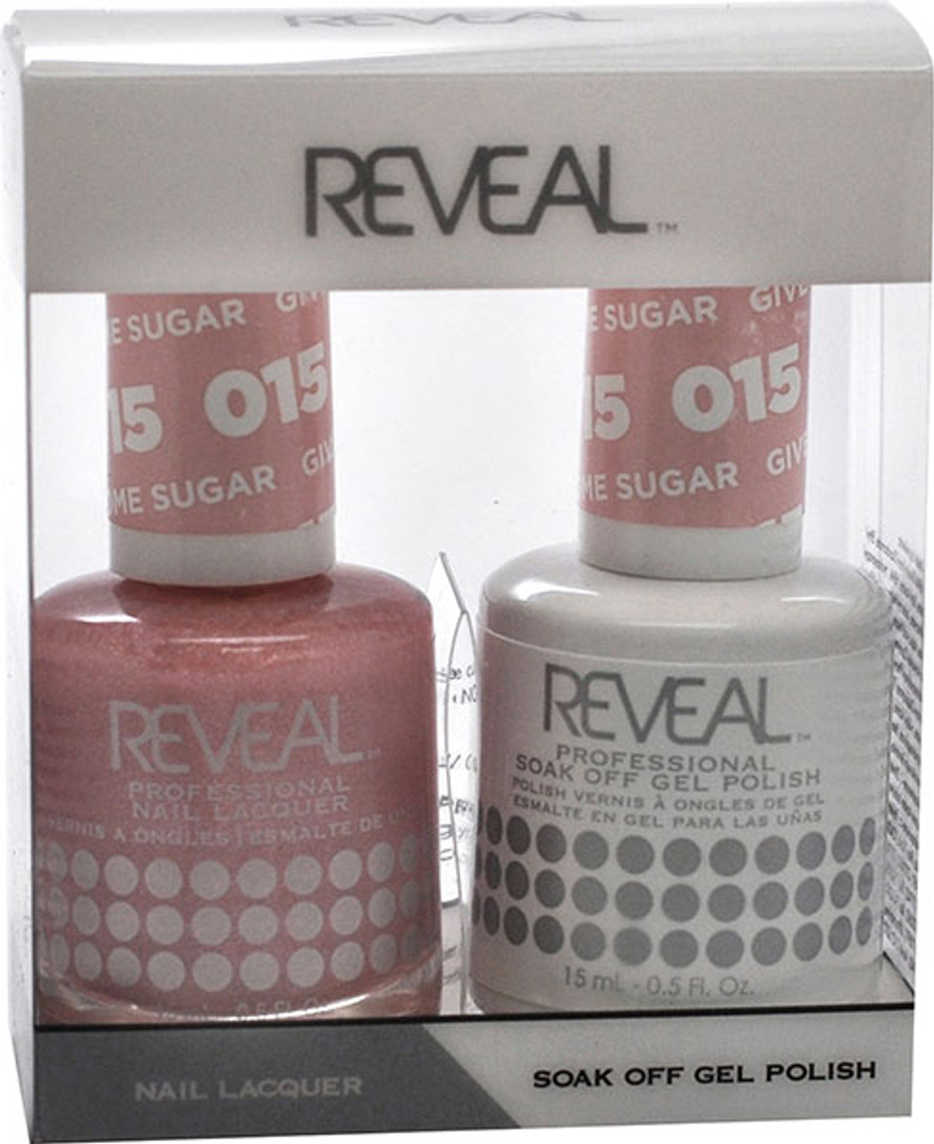 Reveal Gel Polish & Nail Lacquer Matching Duo - GIVE ME SOME SUGAR - .5 oz