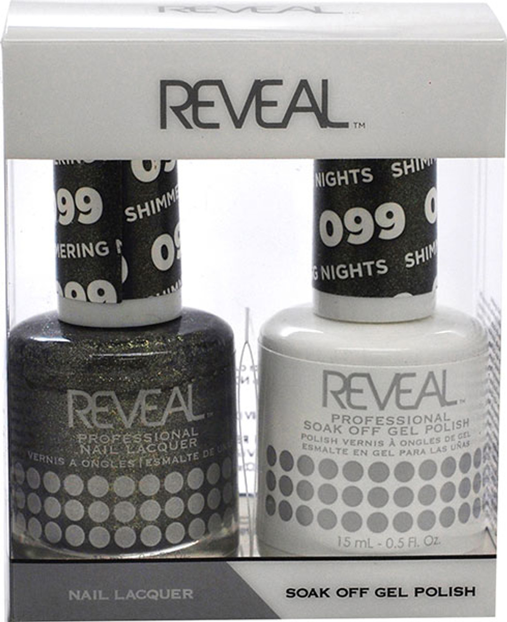 Reveal Gel Polish & Nail Lacquer Matching Duo - SHIMMERING NIGHTS - .5 oz