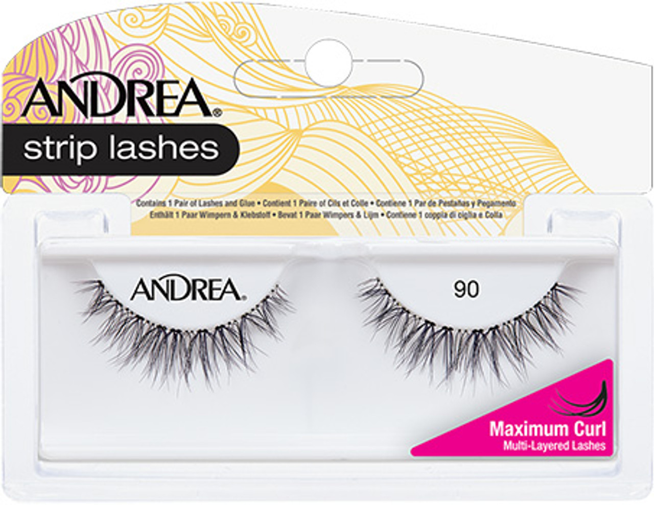 Andrea Strip Lashes - 90 Black