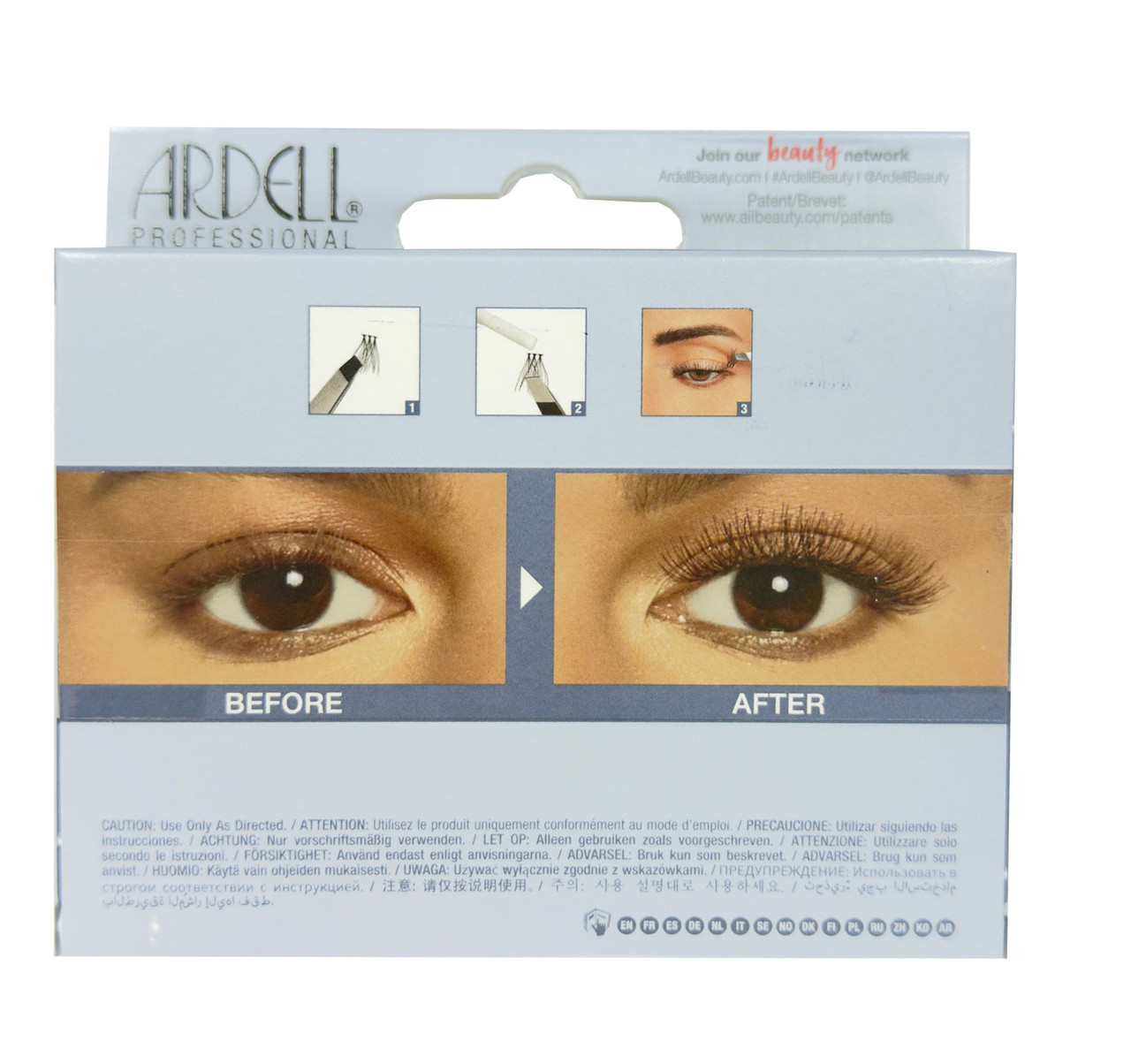 Ardell Duralash Individuals - Knotted Flare Trios Short Black