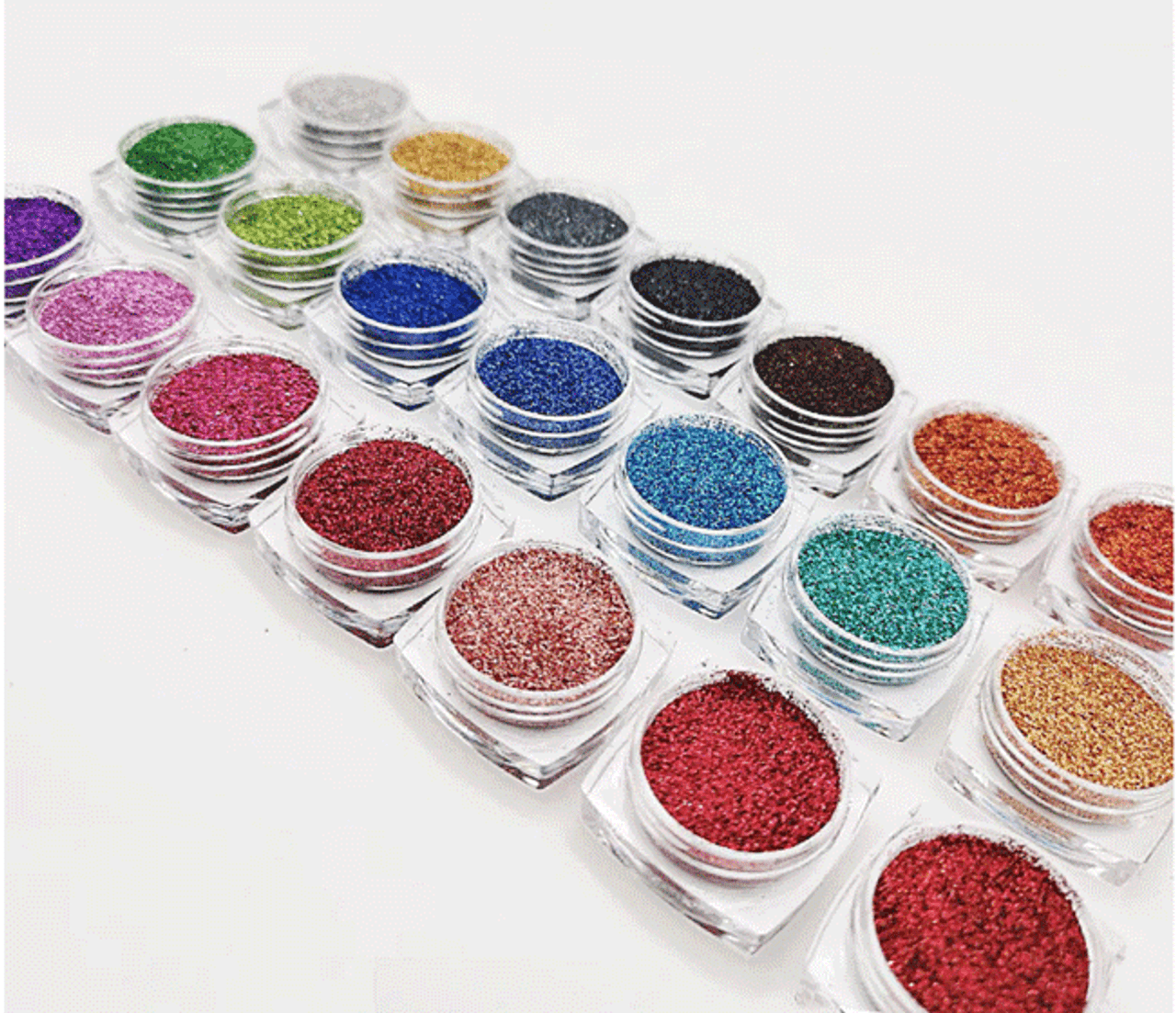 Nail Art Holographic Glitter - 21 Pcs/set