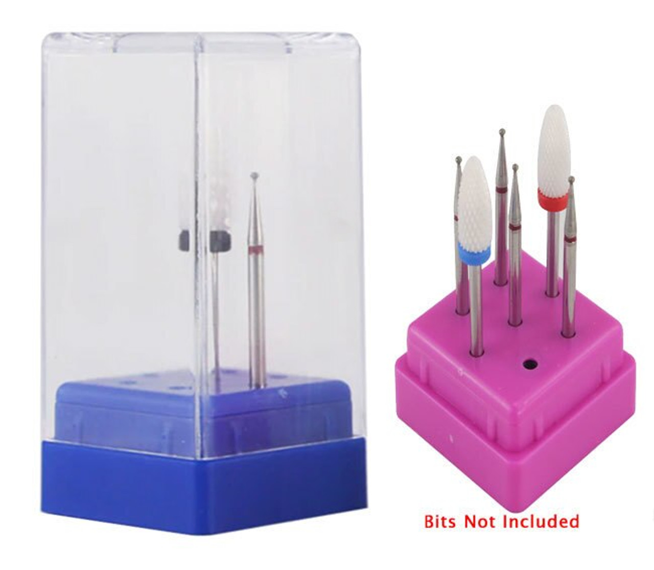 Nail Drill Bits Holder - BLUE 7 Holes