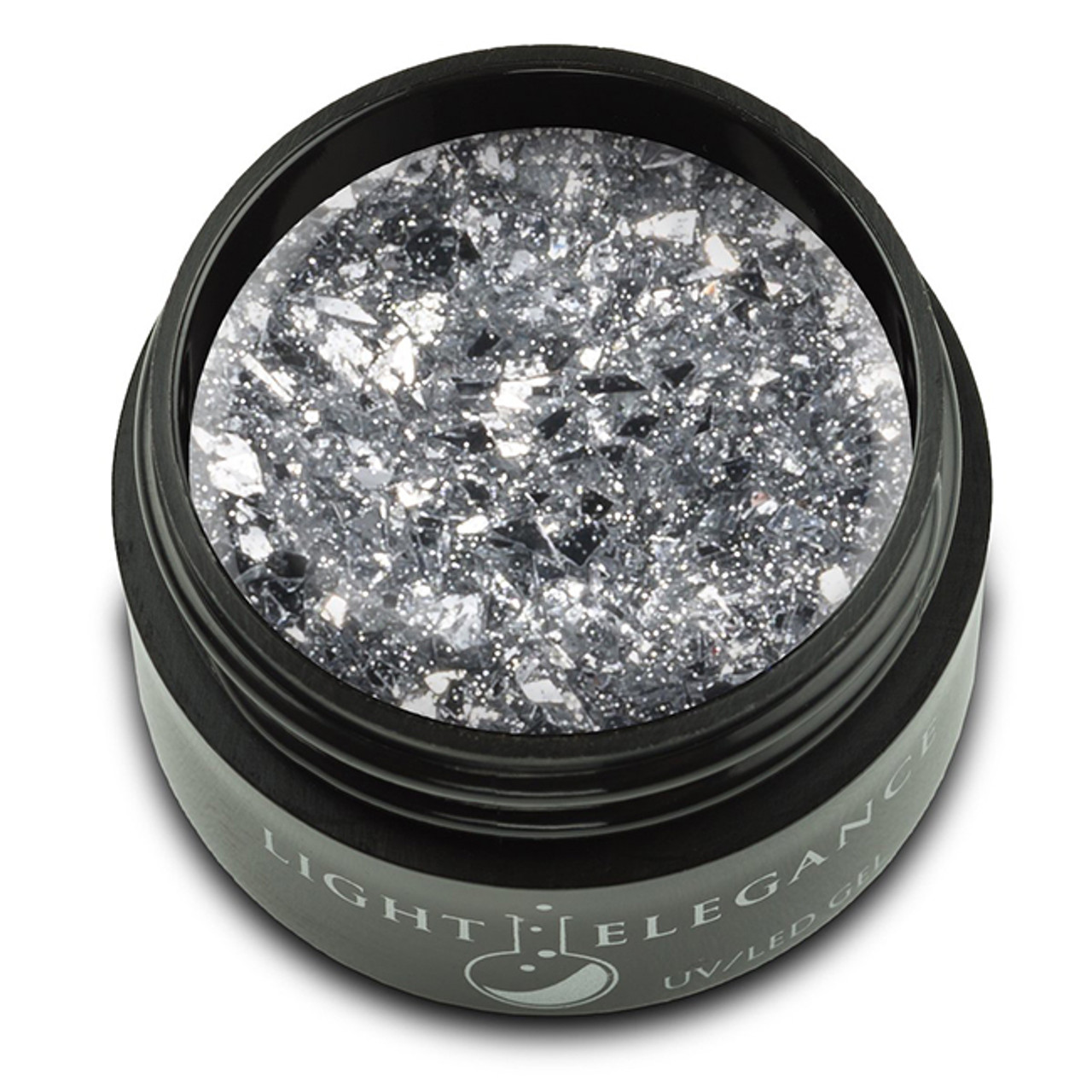 LE Light Elegance UV/LED Glitter Gel Expensive - .575 Oz (17 mL)