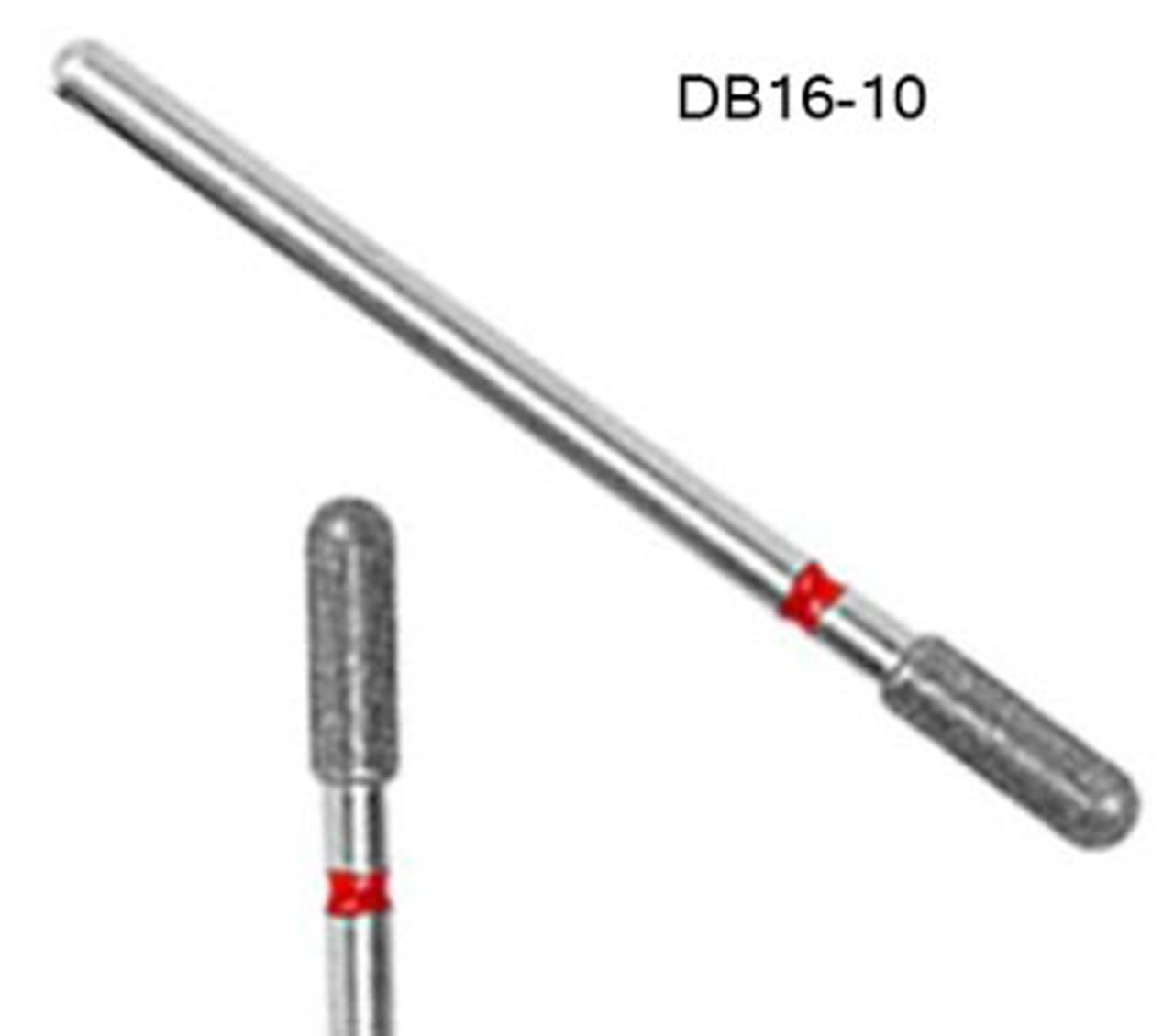 NDi beauty Diamond Carbide Bit Cylinder Shape - 3/32" - DB16