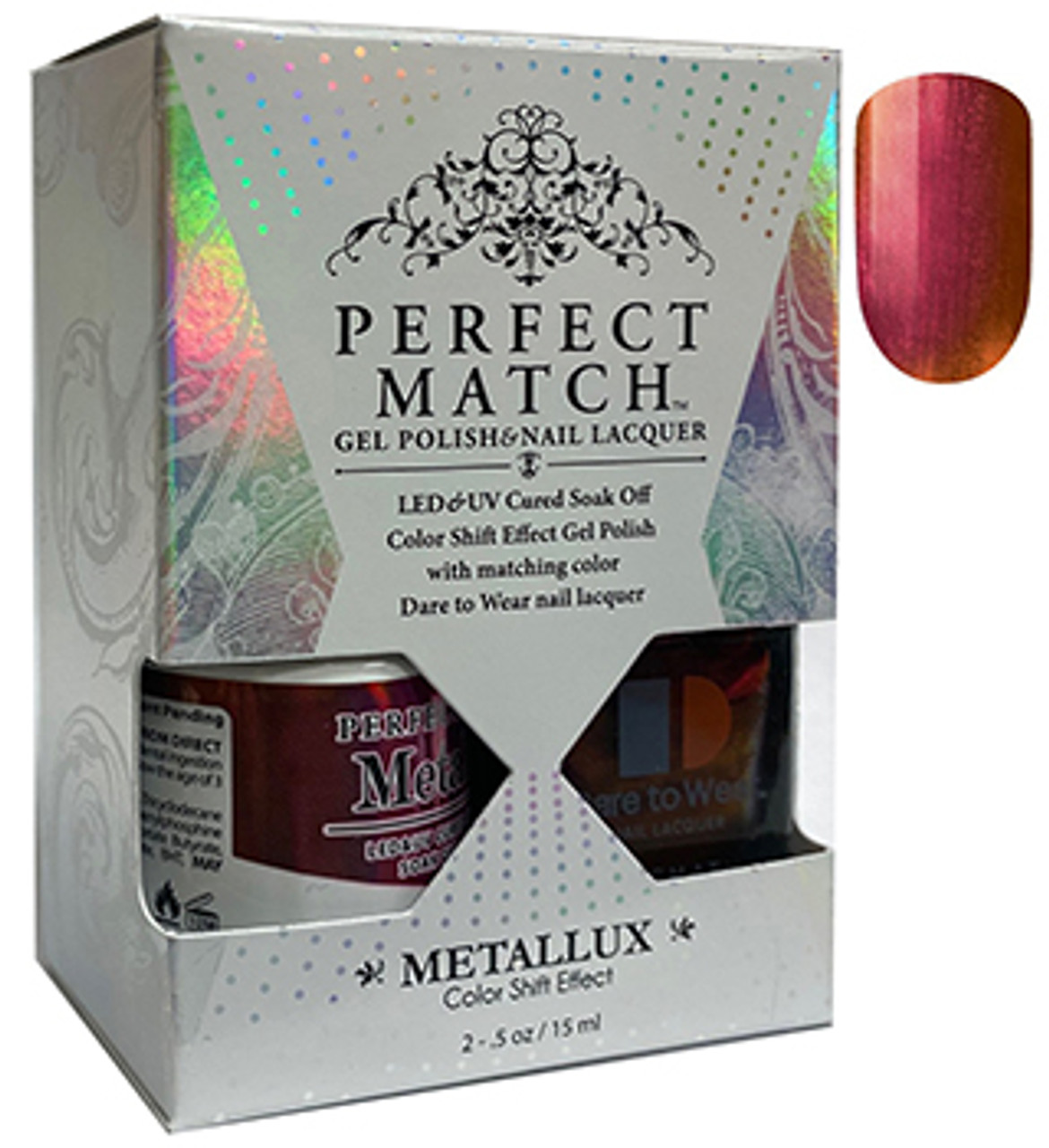 LeChat Perfect Match Metalux Gel Polish + Nail Lacquer Eternal - 5oz