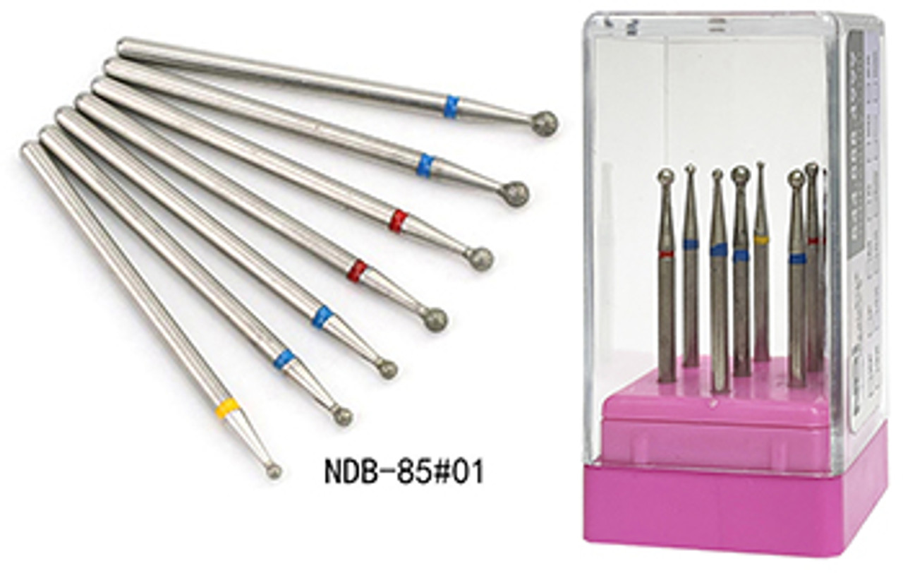 NDi beauty Diamond Carbide Bit Set 7 PCS - 3/32 Shank - NDB85-01