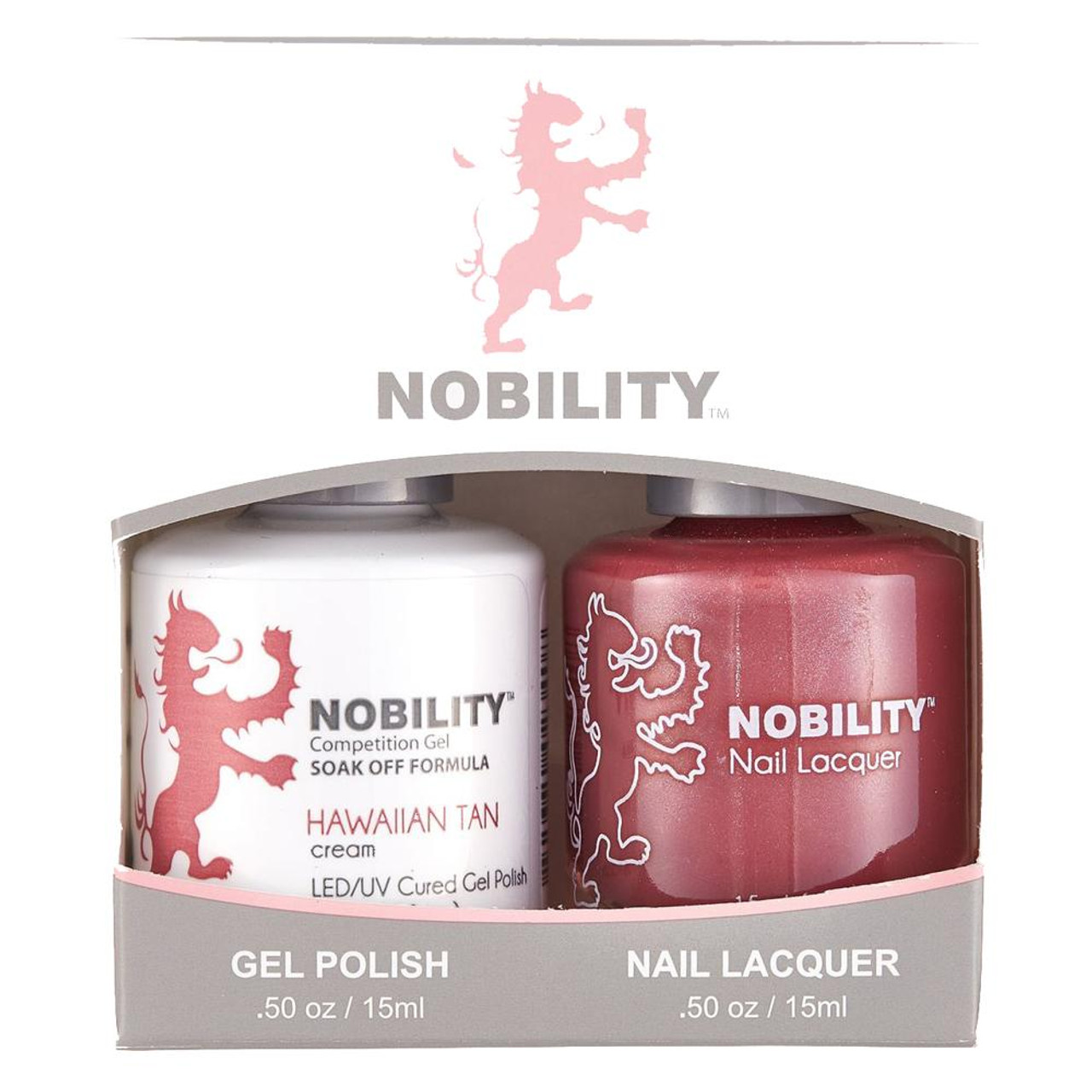 LeChat Nobility Gel Polish & Nail Lacquer Duo Set Hawaiian Tan - .5 oz / 15 ml
