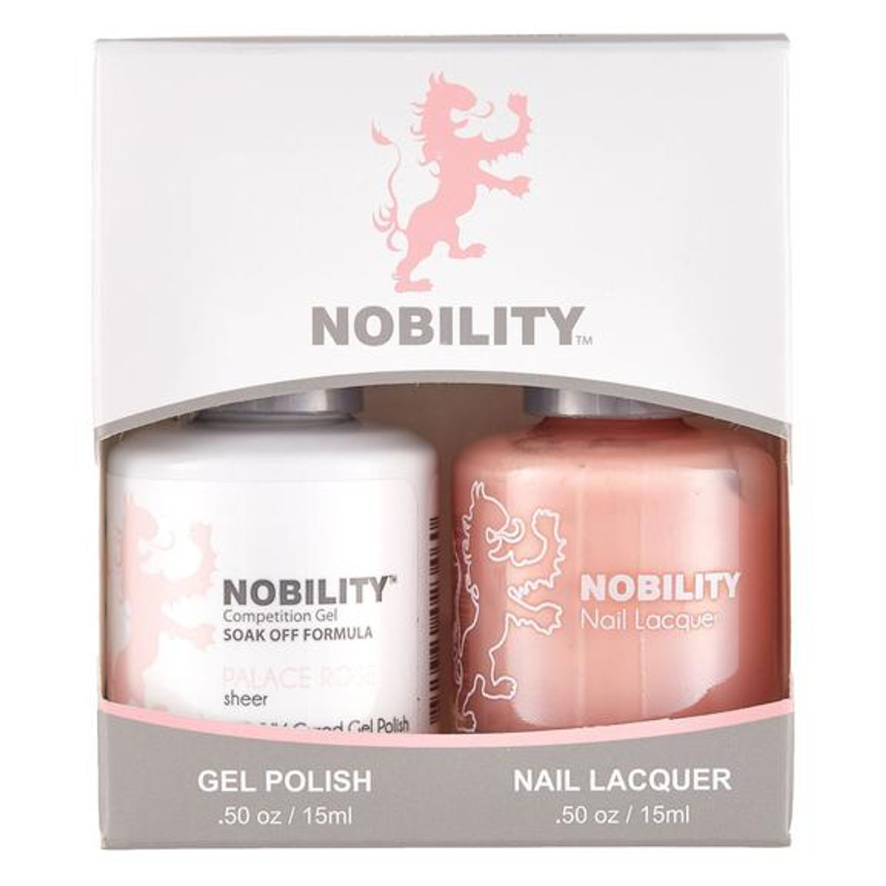 LeChat Nobility Gel Polish & Nail Lacquer Duo Set Palace Rose - .5 oz / 15 ml