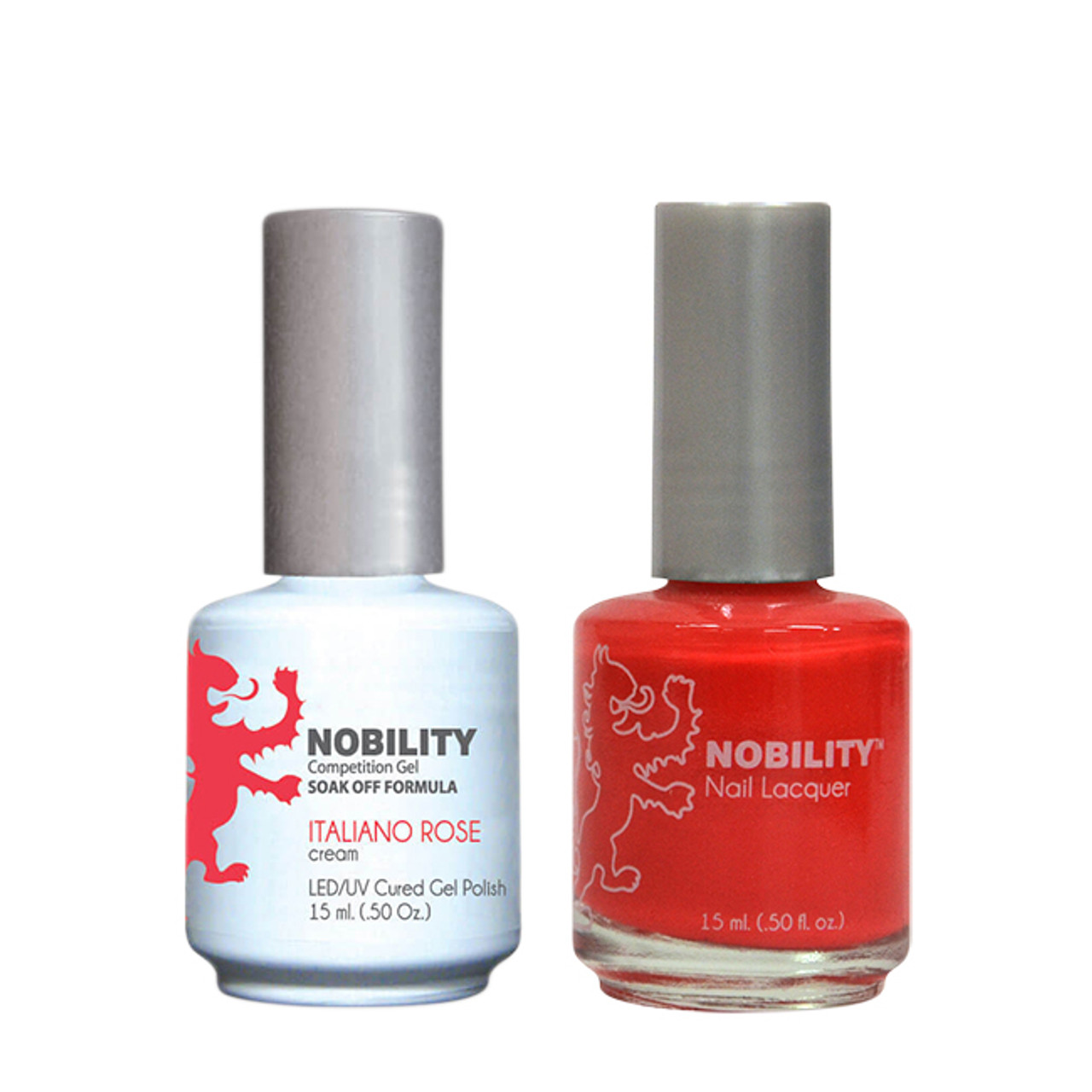 LeChat Nobility Gel Polish & Nail Lacquer Duo Set Italiano Rose - .5 oz / 15 ml