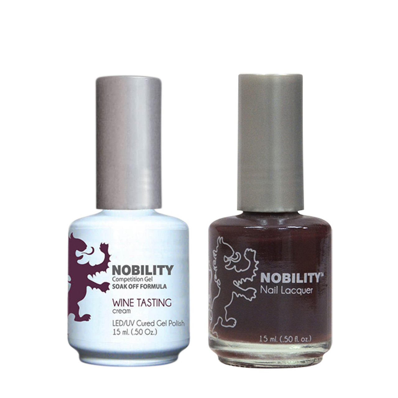 LeChat Nobility Gel Polish & Nail Lacquer Duo Set Wine Tasting - .5 oz / 15 ml