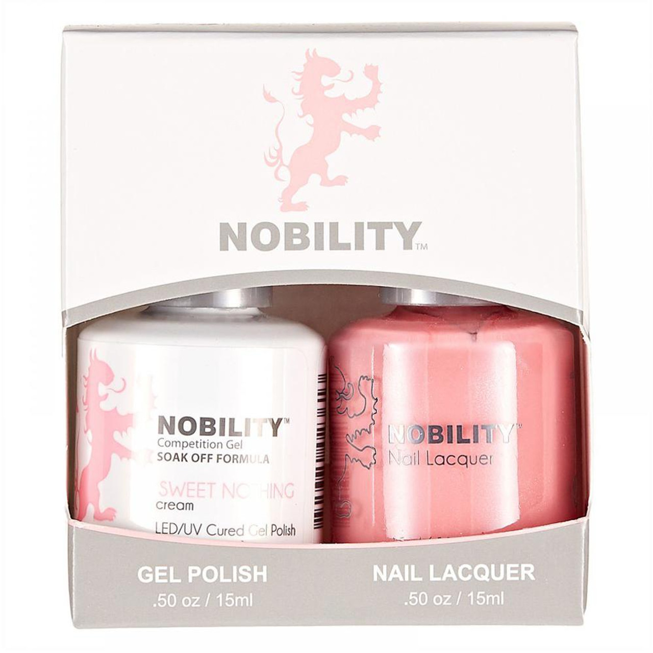 LeChat Nobility Gel Polish & Nail Lacquer Duo Set Sweet Nothing - .5 oz / 15 ml