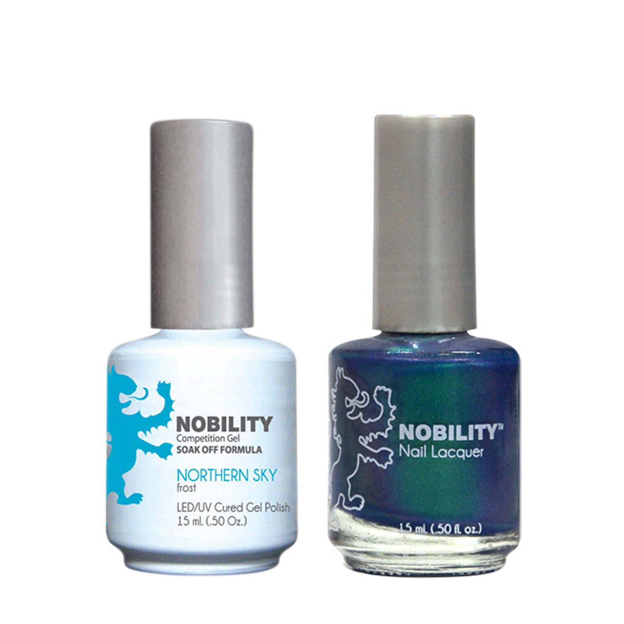 LeChat Nobility Gel Polish & Nail Lacquer Duo Set Northern Sky - .5 oz / 15 ml