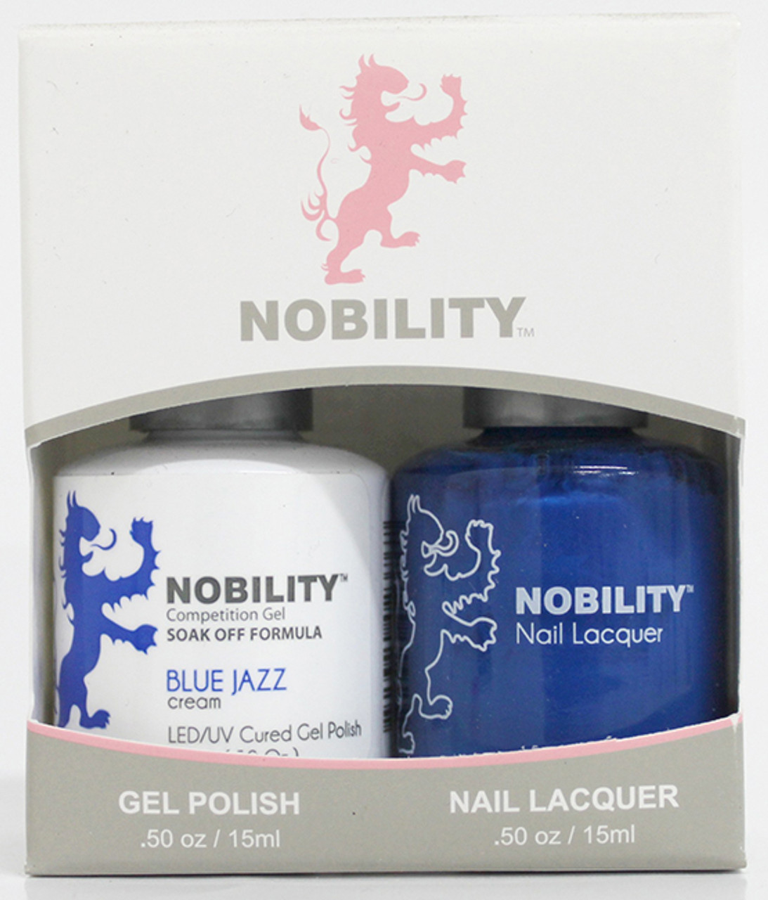 LeChat Nobility Gel Polish & Nail Lacquer Duo Set Blue Jazz - .5 oz / 15 ml