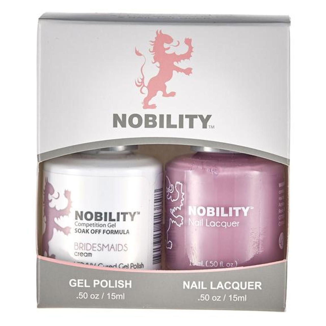 LeChat Nobility Gel Polish & Nail Lacquer Duo Set Bridesmaid - .5 oz / 15 ml