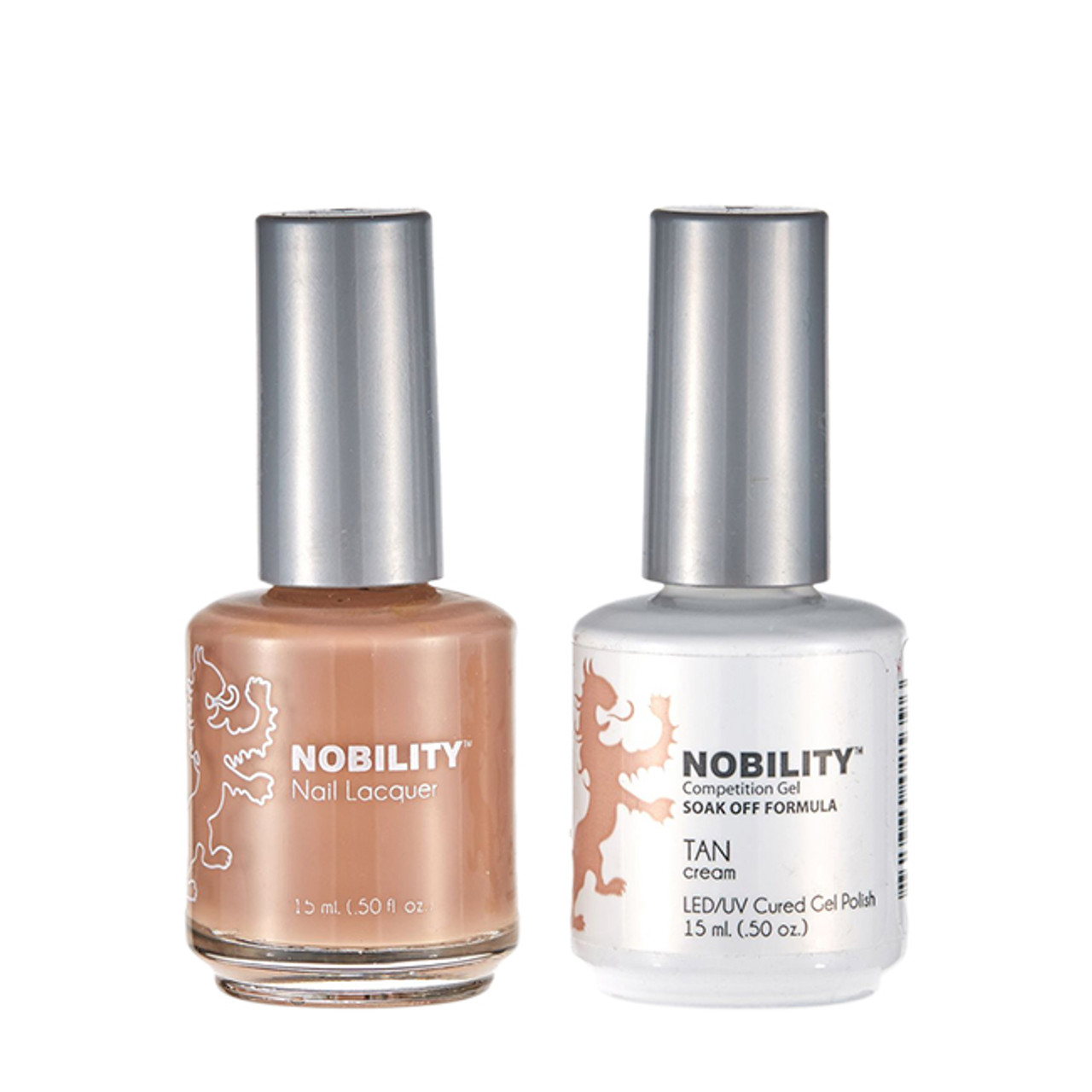 LeChat Nobility Gel Polish & Nail Lacquer Duo Set Tan - .5 oz / 15 ml