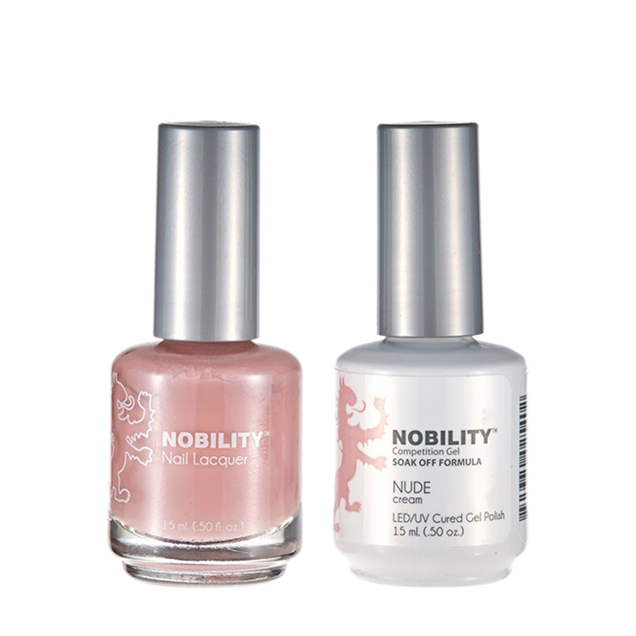 LeChat Nobility Gel Polish & Nail Lacquer Duo Set Nude - .5 oz / 15 ml