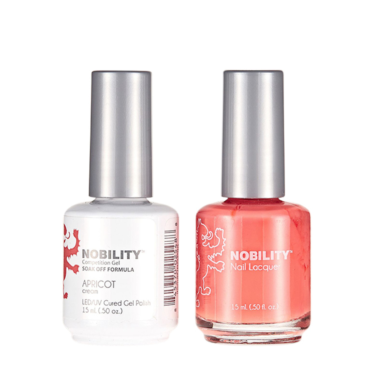 LeChat Nobility Gel Polish & Nail Lacquer Duo Set Apricot - .5 oz / 15 ml