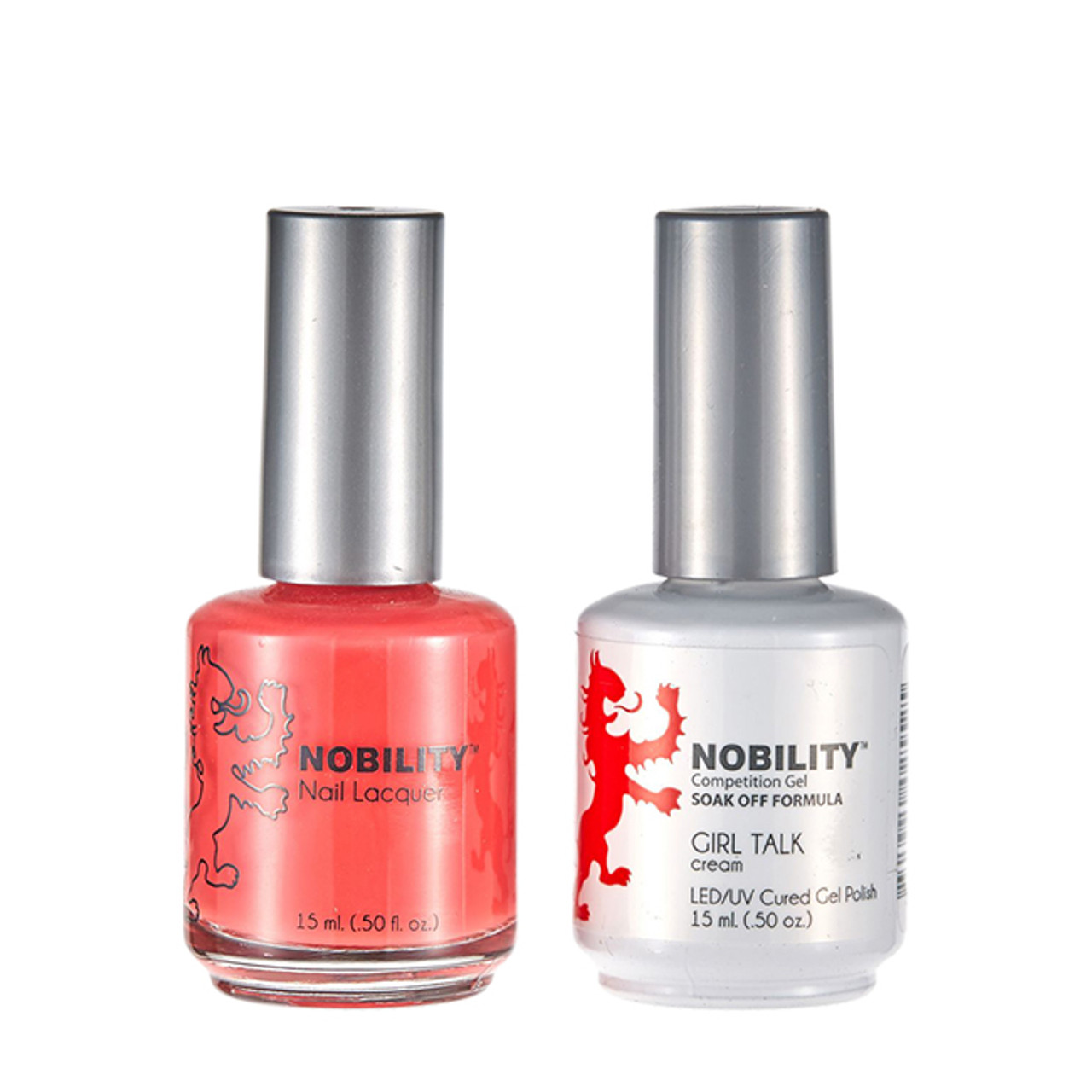 LeChat Nobility Gel Polish & Nail Lacquer Duo Set Girl Talk - .5 oz / 15 ml