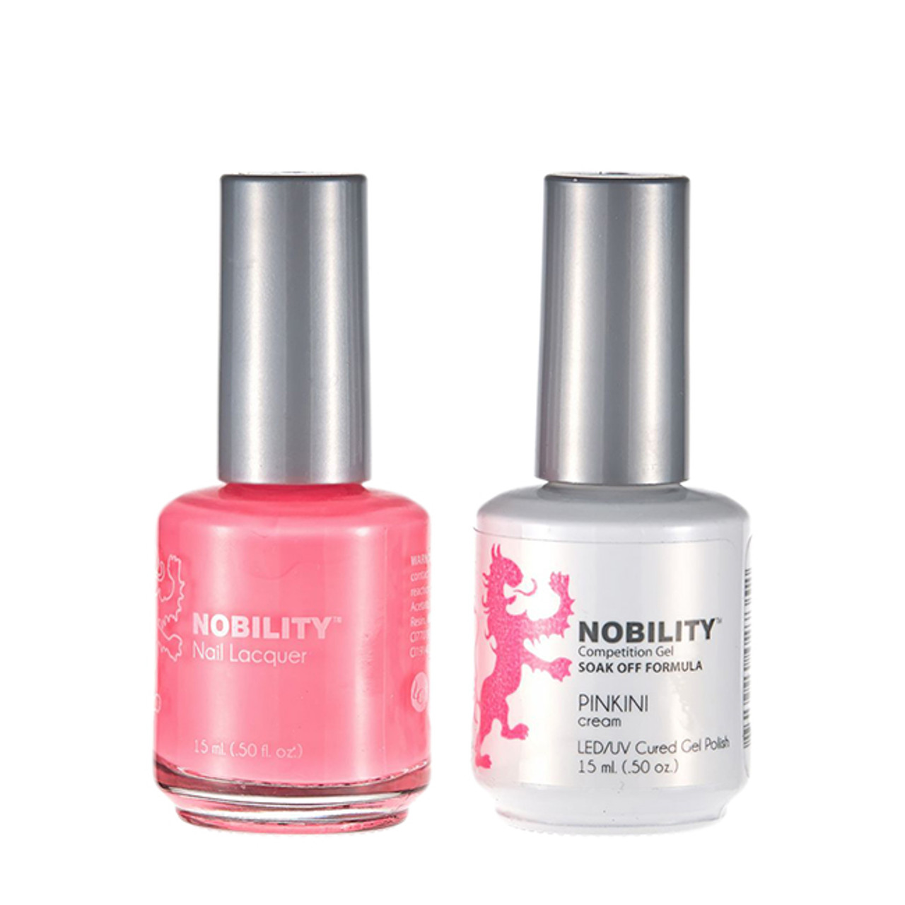 LeChat Nobility Gel Polish & Nail Lacquer Duo Set Pinkini - .5 oz / 15 ml