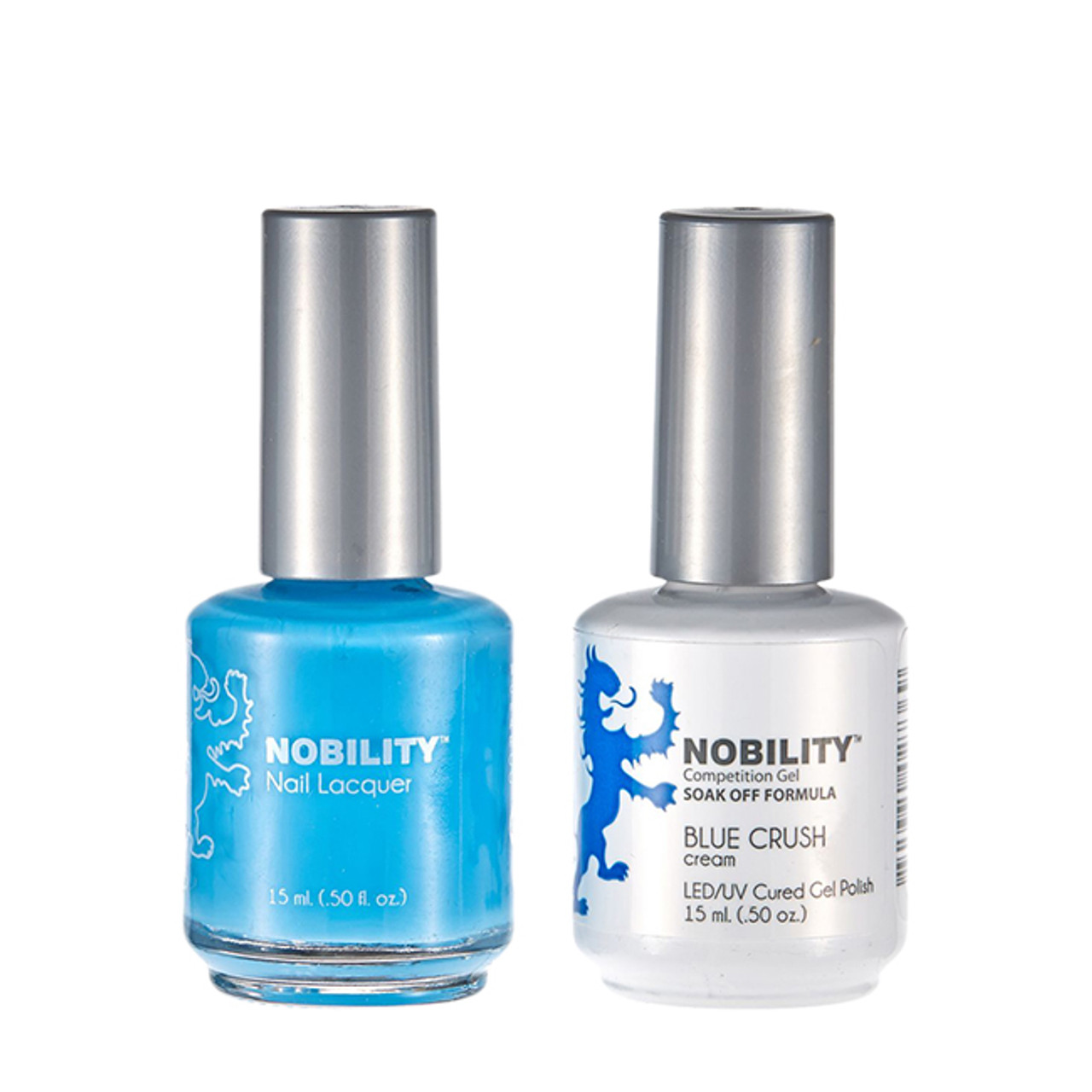 LeChat Nobility Gel Polish & Nail Lacquer Duo Set Blue Crush - .5 oz / 15 ml