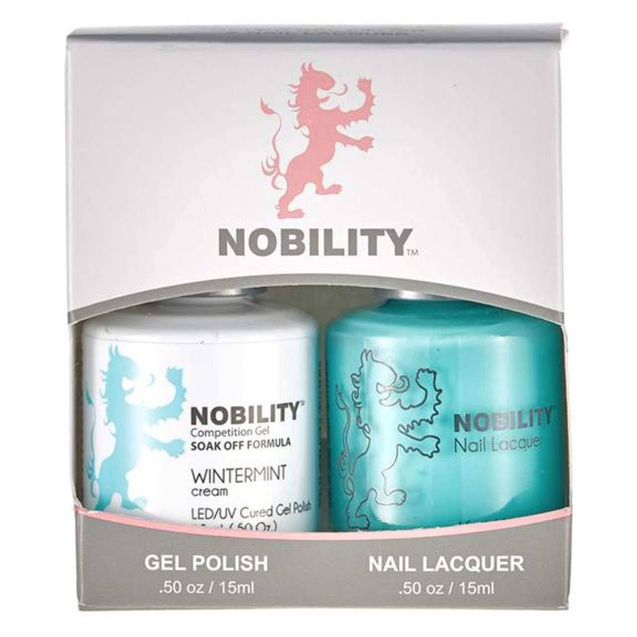 LeChat Nobility Gel Polish & Nail Lacquer Duo Set Wintermint - .5 oz / 15 ml