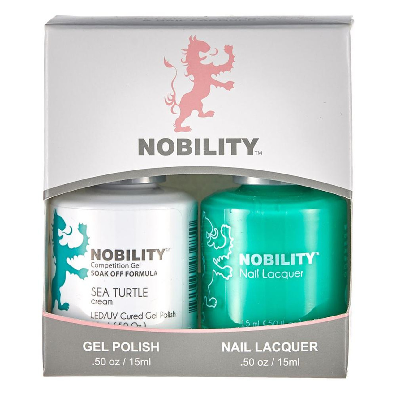 LeChat Nobility Gel Polish & Nail Lacquer Duo Set Sea Turtle - .5 oz / 15 ml