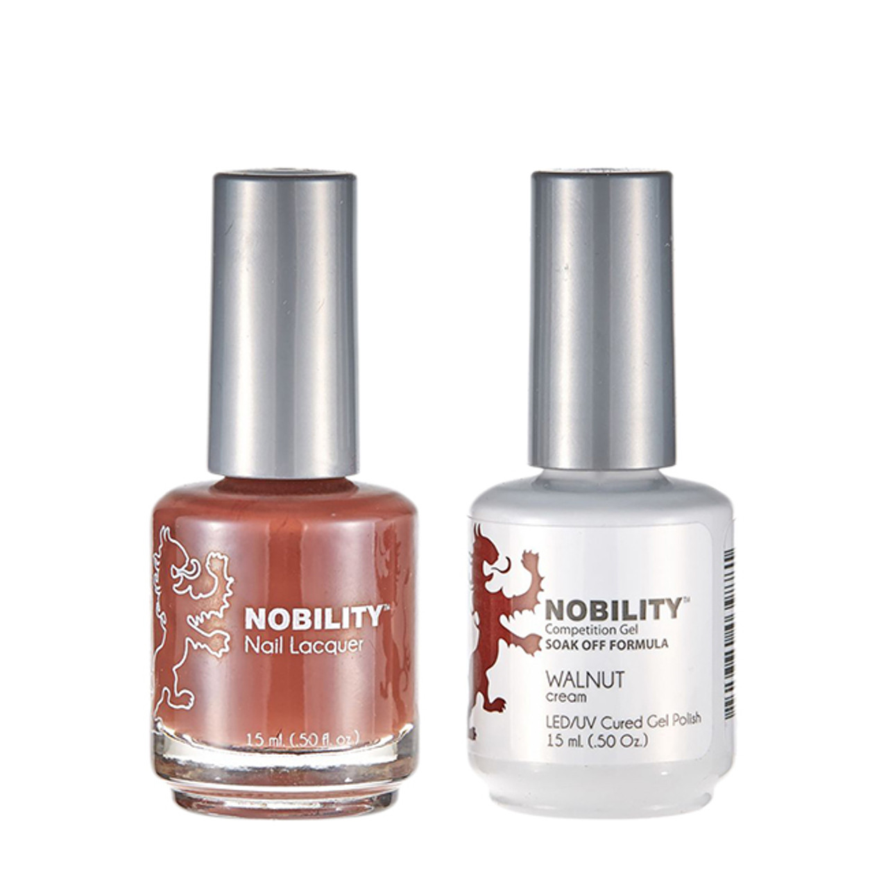 LeChat Nobility Gel Polish & Nail Lacquer Duo Set Walnut - .5 oz / 15 ml