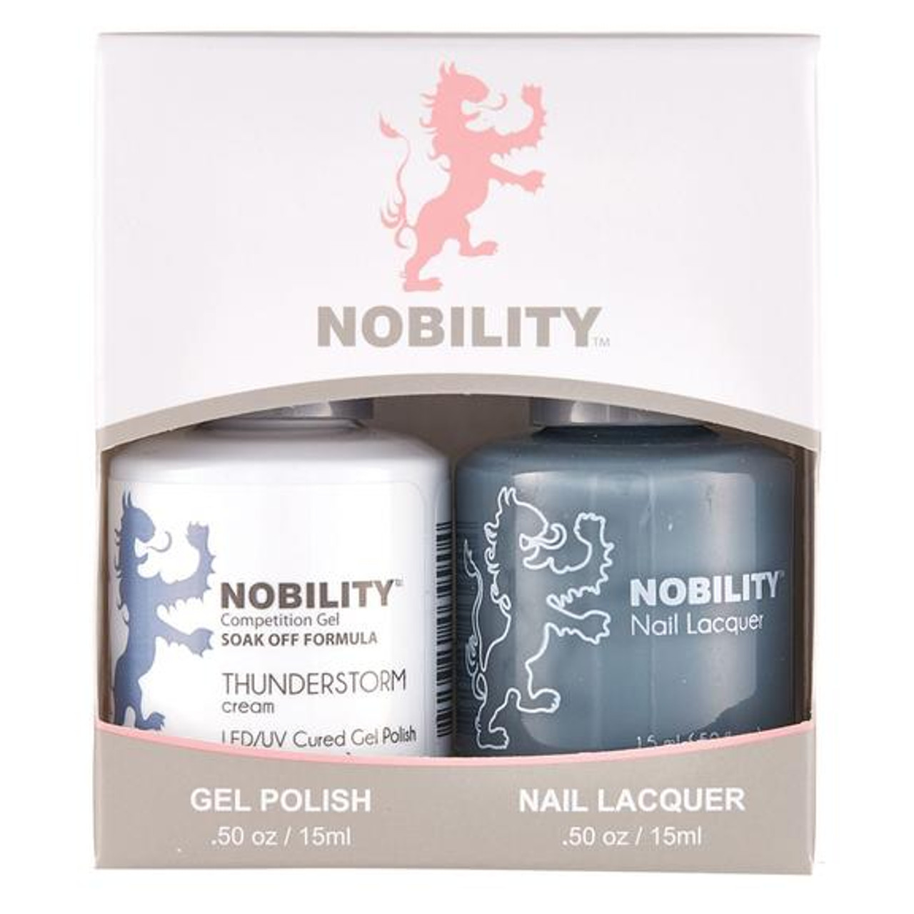 LeChat Nobility Gel Polish & Nail Lacquer Duo Set Thunderstorm - .5 oz / 15 ml