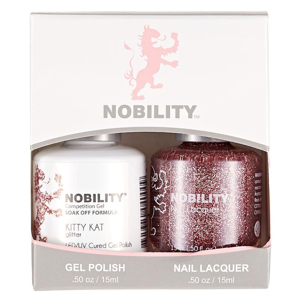 LeChat Nobility Gel Polish & Nail Lacquer Duo Set Kitty Kat - .5 oz / 15 ml