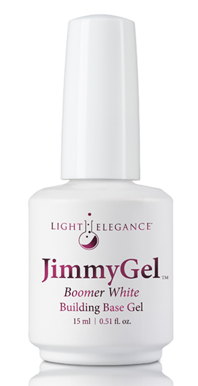 Light Elegance JimmyGel Soak-Off Building Base Boomer White - 13.5 mL