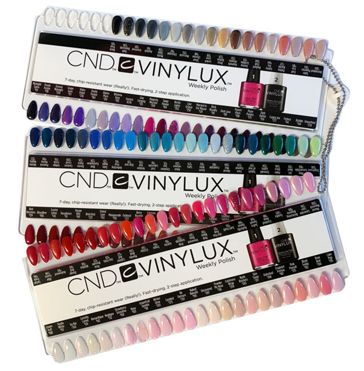 CND Vinylux Salon NAIL TIP COLOR Chart Palette - 139 Display Color Tips