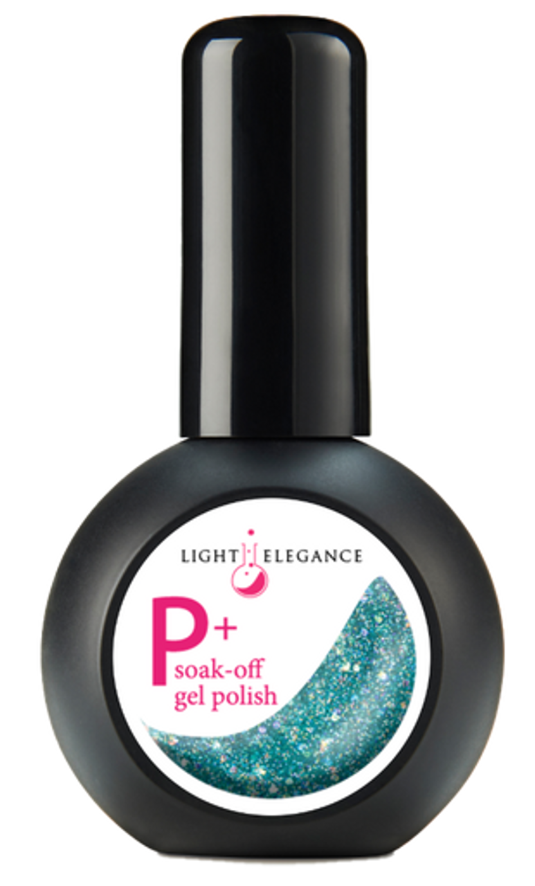 Light Elegance P+ Glitter Gel Polish De-Ja-Blue - 15 ml