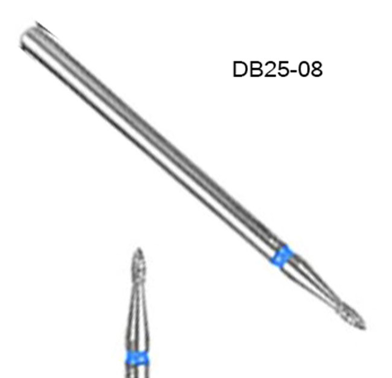 NDi beauty Diamond Carbide Bit Football Shape - 3/32 - DB25 NDi beauty Diamond Carbide Bit Football Shape - 3/32 - DB25