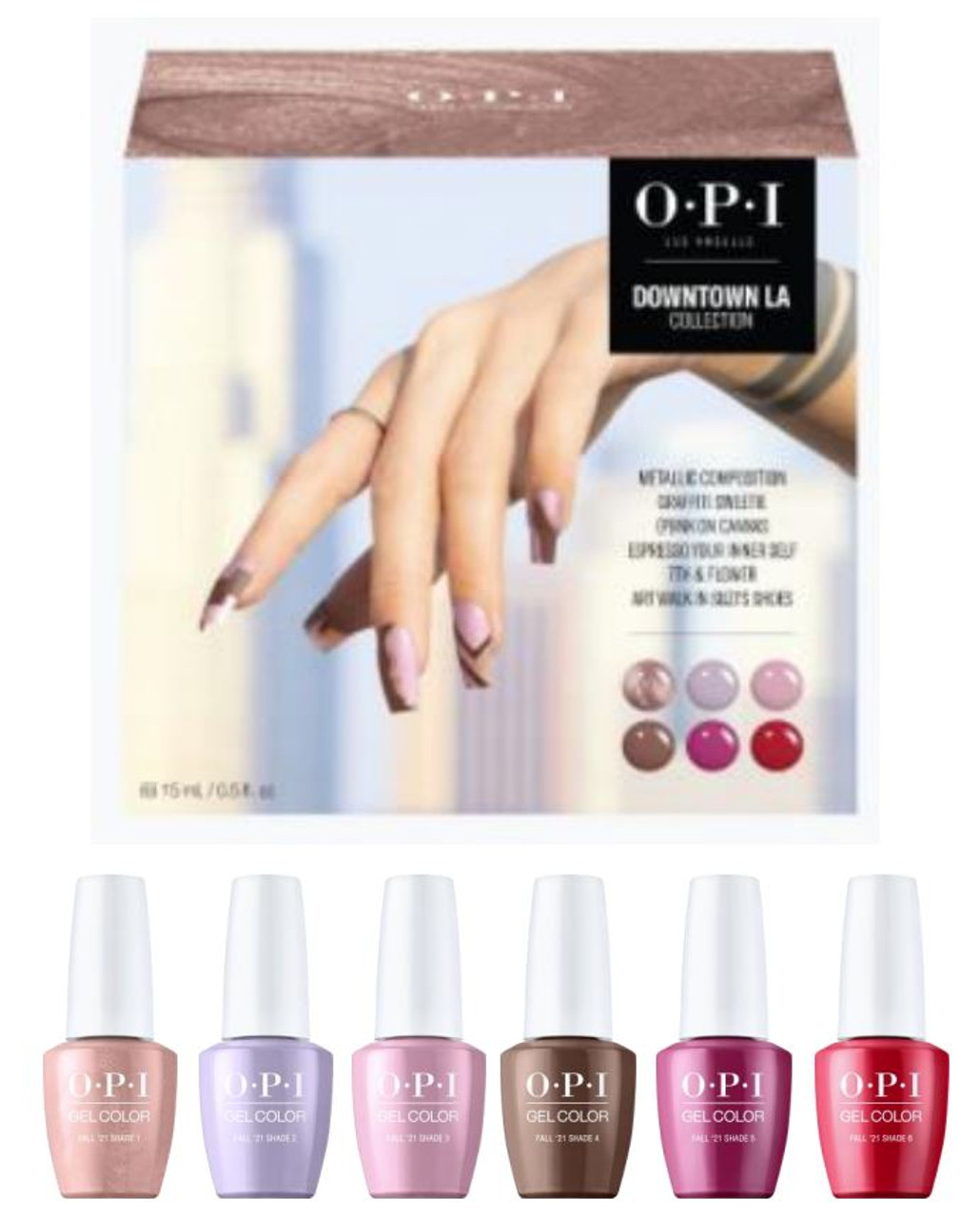 OPI GelColor FALL 2021 Downtown LA Collection Add-On Kit # 1