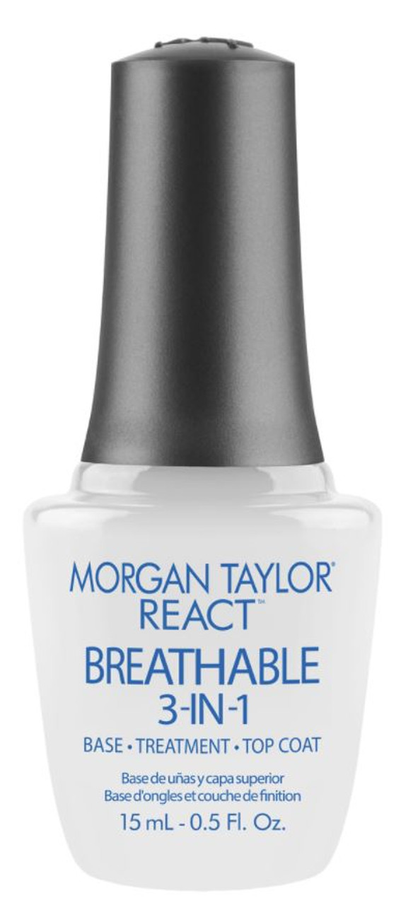 Morgan Taylor  React Breathable, 3-in-1 Base Coat, Treatment