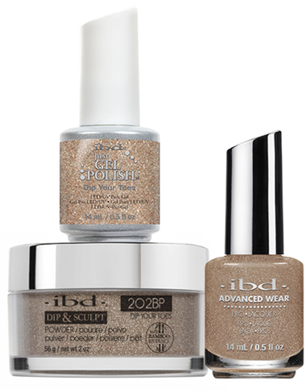 ibd Gel & Dip & Lacquer Trio Set Dip Your Toes