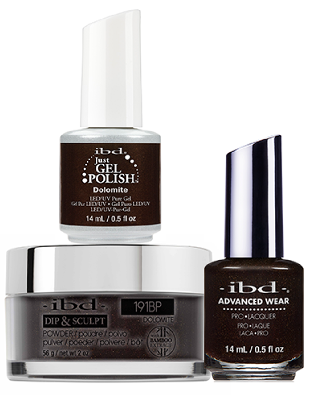 ibd Gel & Dip & Lacquer Trio Set Dolomite