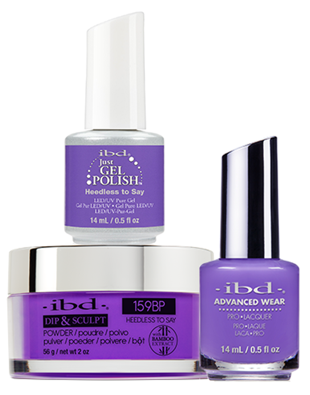 ibd Gel & Dip & Lacquer Trio Set Heedless to Say