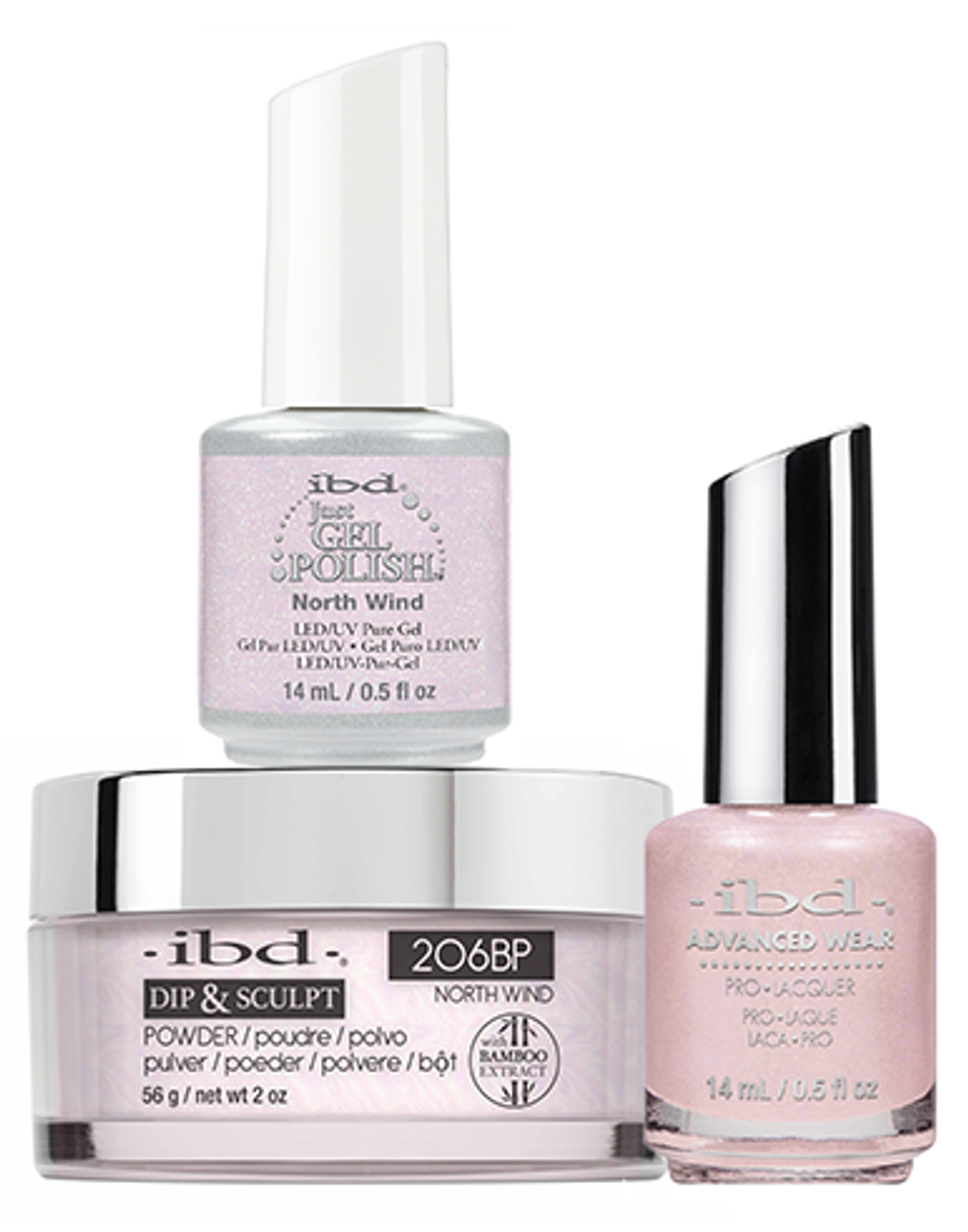 ibd Gel & Dip & Lacquer Trio Set North Wind