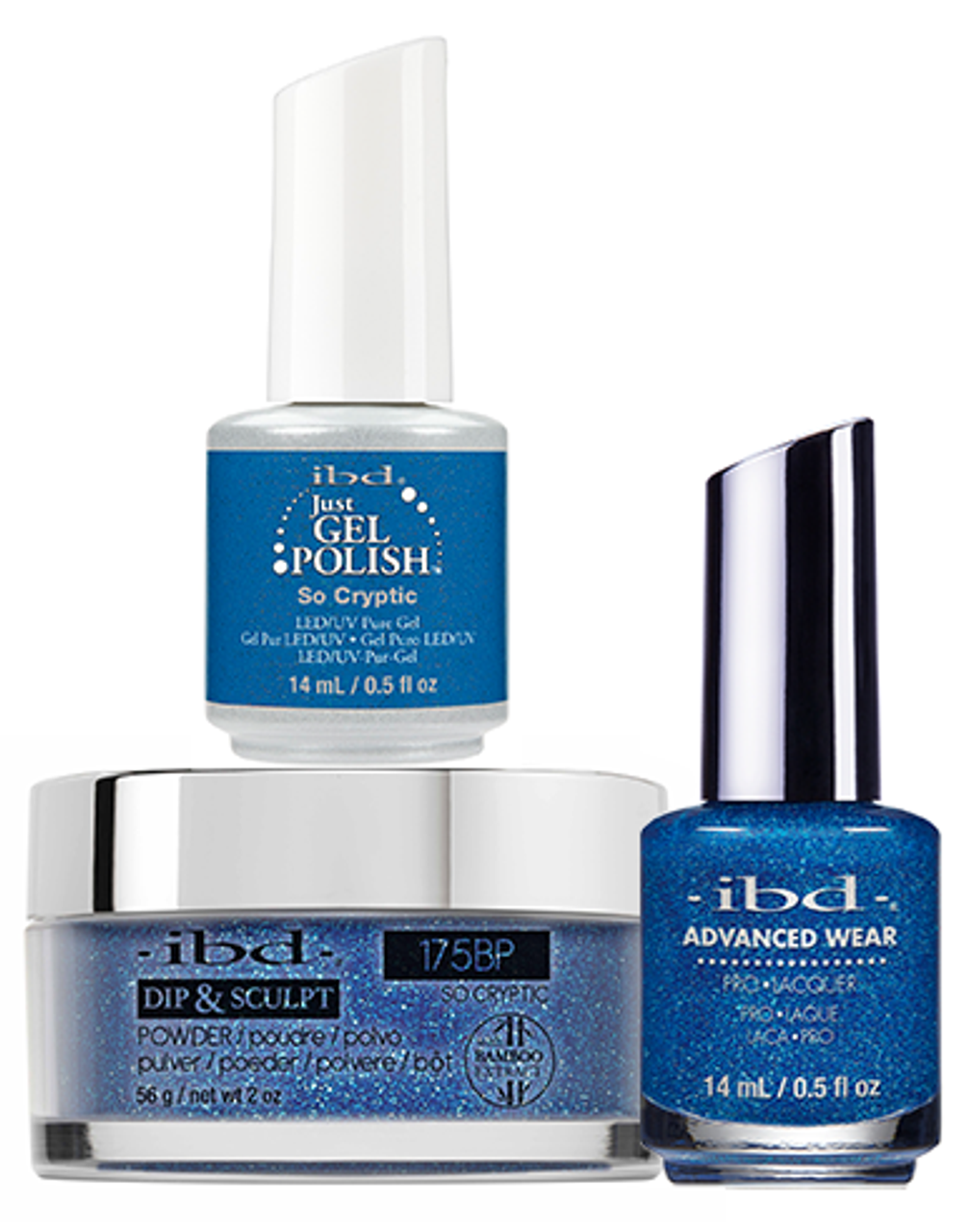 ibd Gel & Dip & Lacquer Trio Set So Cryptic