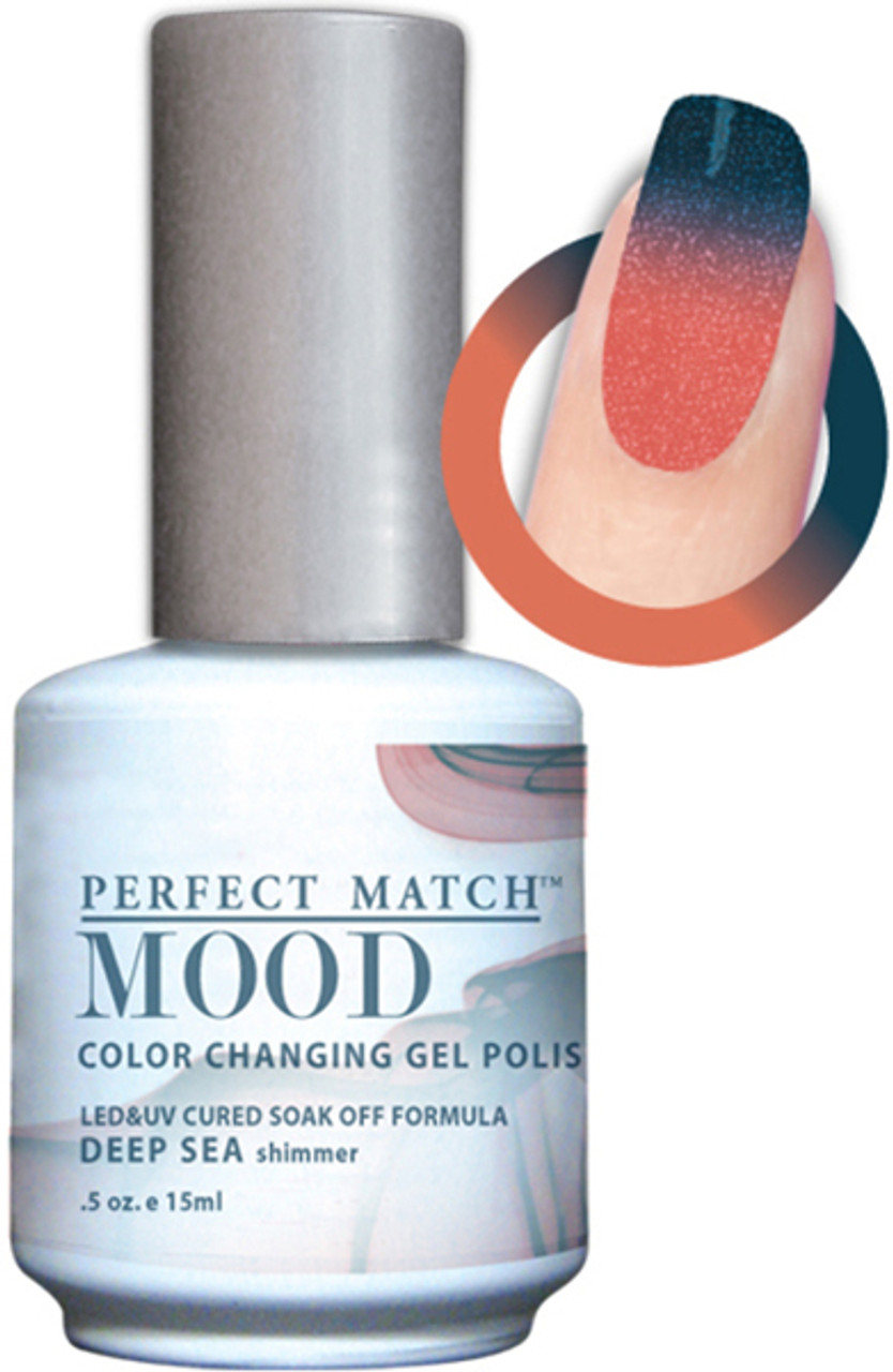 LeChat Perfect Match Mood Gel Polish Deep Sea - .5oz