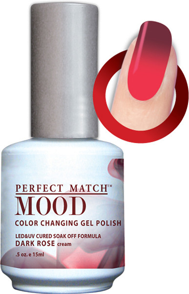 LeChat Perfect Match Mood Gel Polish Dark Rose - .5oz