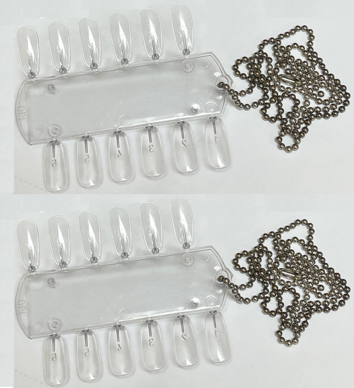 OPI Nail Lacquer CLEAR Palettes with Chain - 2 pair