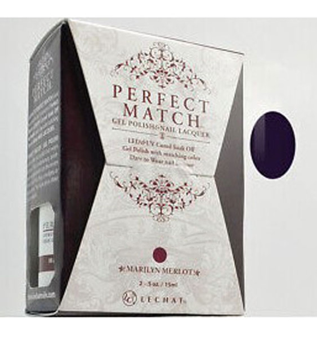 LeChat Perfect Match Gel Polish & Nail Lacquer Marilyn Merlot - .5oz