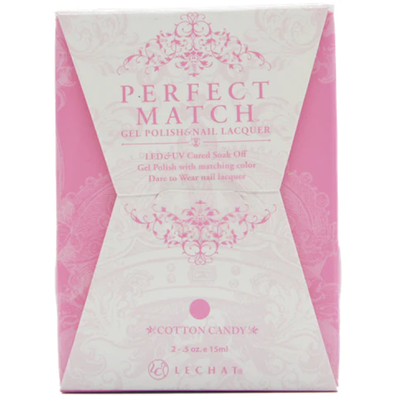 LeChat Perfect Match Gel Polish & Nail Lacquer Cotton Candy - .5oz