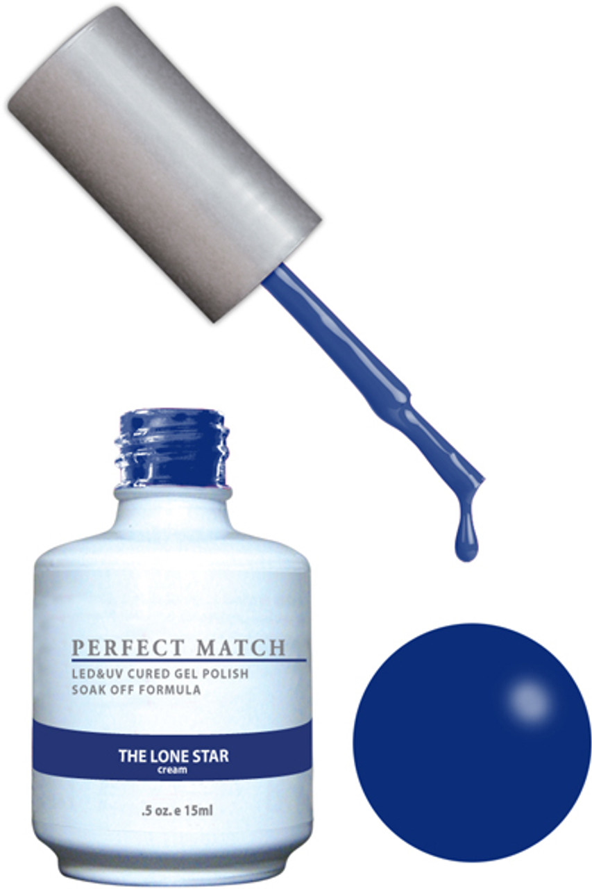 LeChat Perfect Match Gel Polish & Nail Lacquer The Lone Star - .5oz